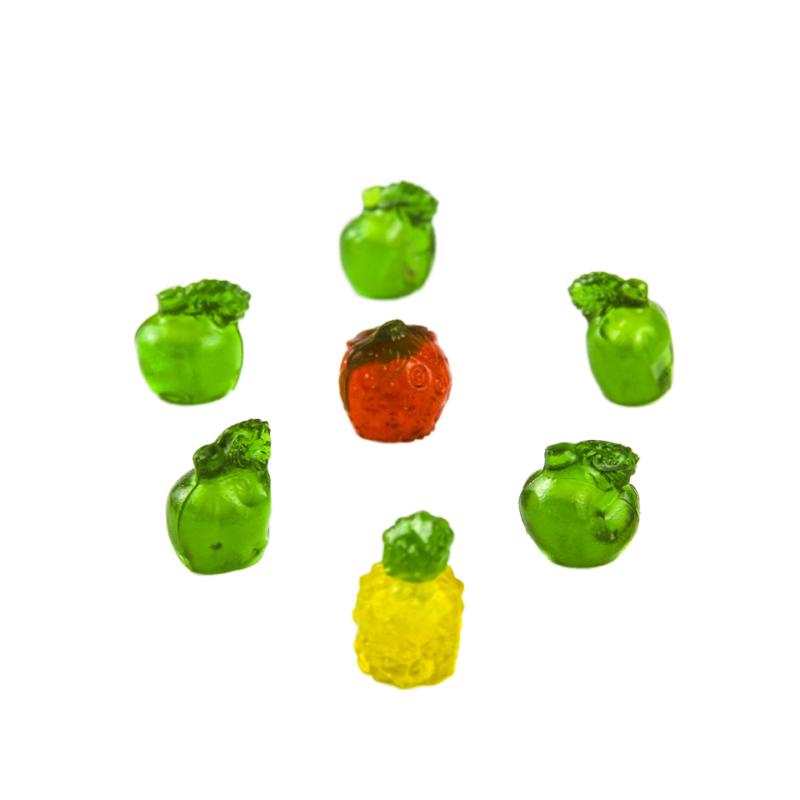 Fruits Shape Gummies Jelly Fruit Peeling Pineapple Gummy Candy - 图片 2